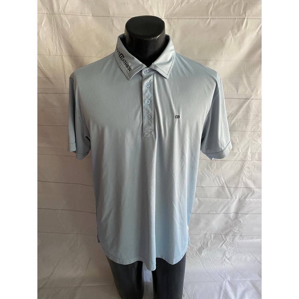Travis Mathew PGA Tour Logo S/S Performance Golf Polo Shirt Men’s Large #